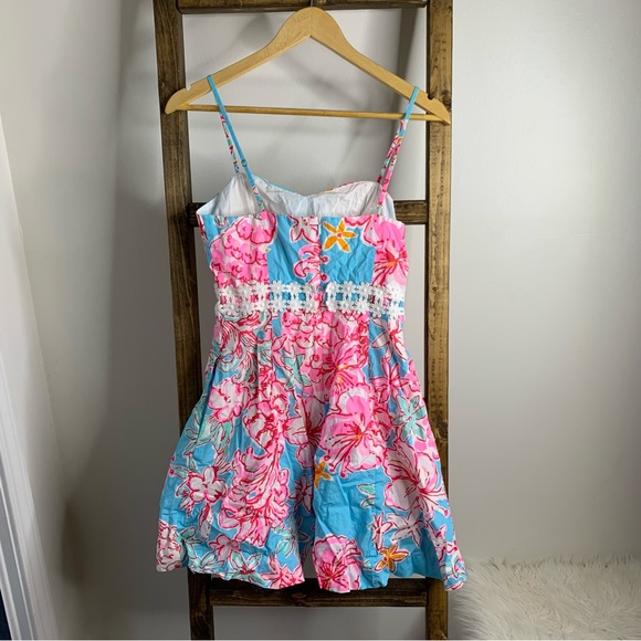 Lilly Pulitzer Lenore Dress Breakwater Blue Lolita Dress - Picture 8 of 9